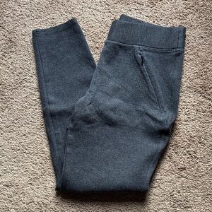 Duluth Trading Co charcoal gray women's fleece leggings